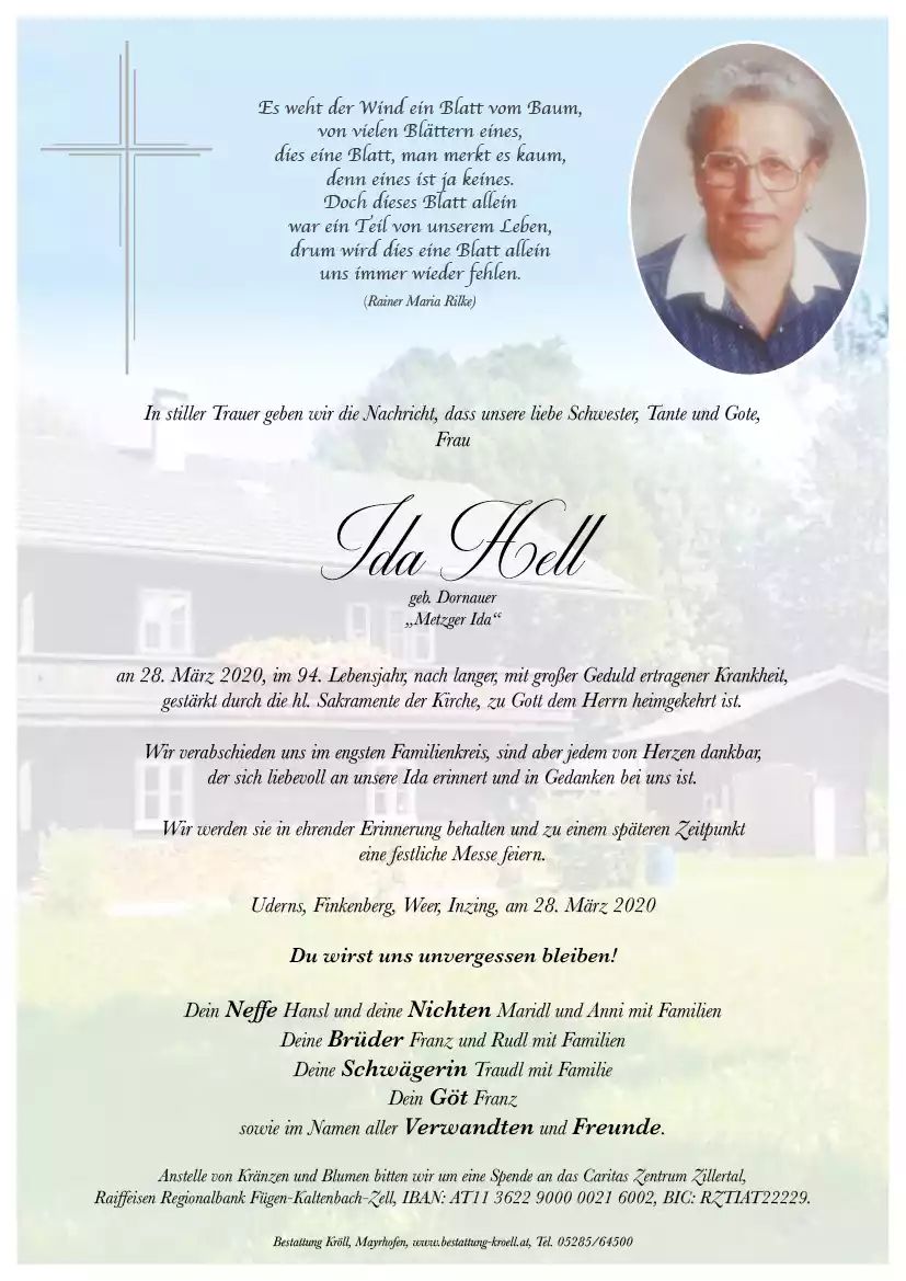 Parte von Ida Hell